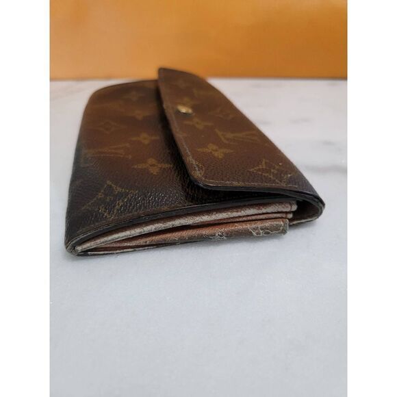 Louis Vuitton Monogram Bifold Sarah Long Wallet.  TH0958 - Picture 3 of 6